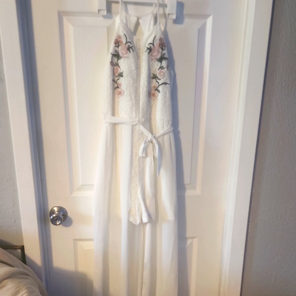 Sequin Hearts Girls White Garment